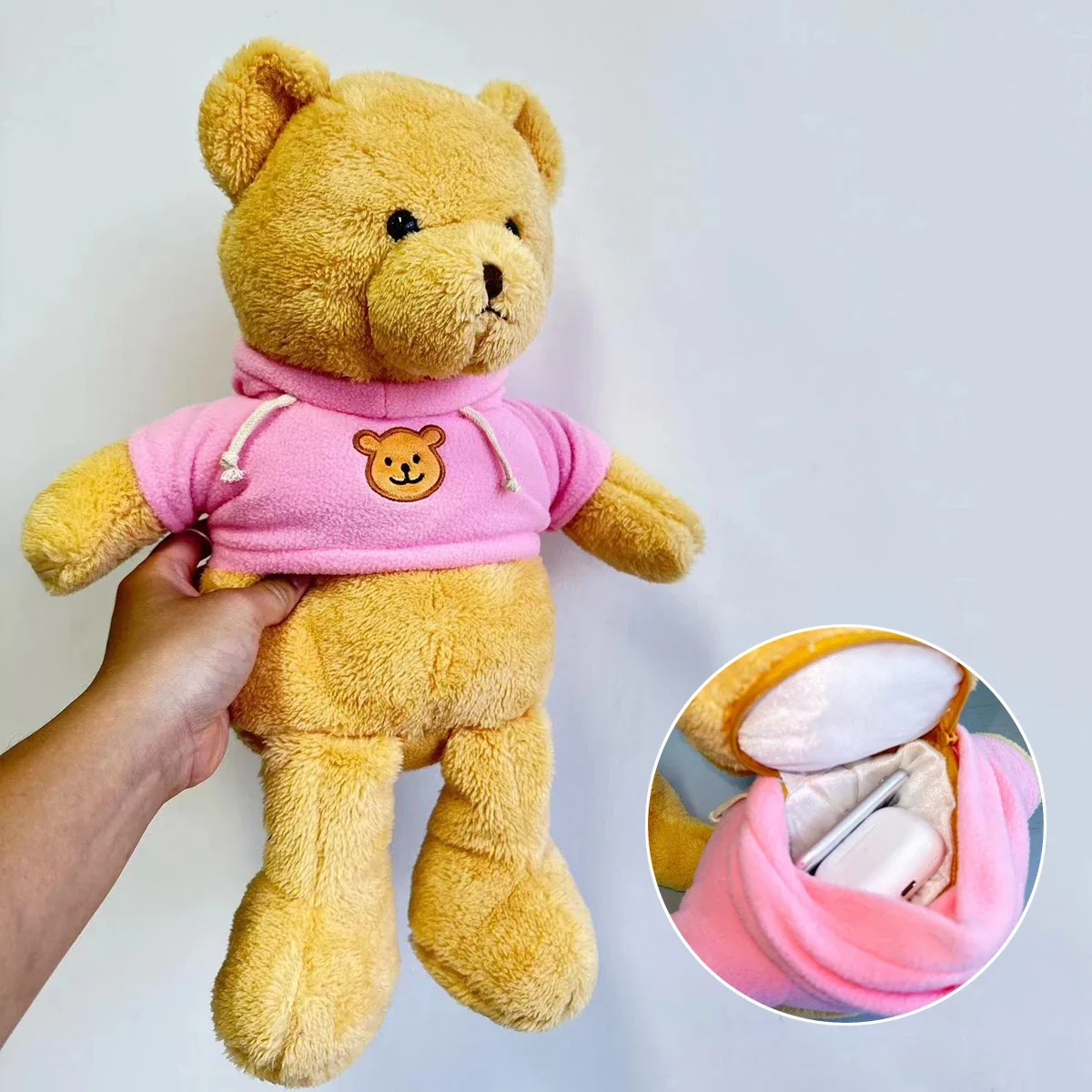 Kids Education Money - ตู้นิรภัยที่ซ่อนอยู่40ซม. กระเป๋าตุ๊กตาหมีเก็บกล่องเครื่องประดับเงินสำหรับเด็กของเล่นของขวัญสุดสร้างสรรค์กล่องลับตุ๊กตาหมี