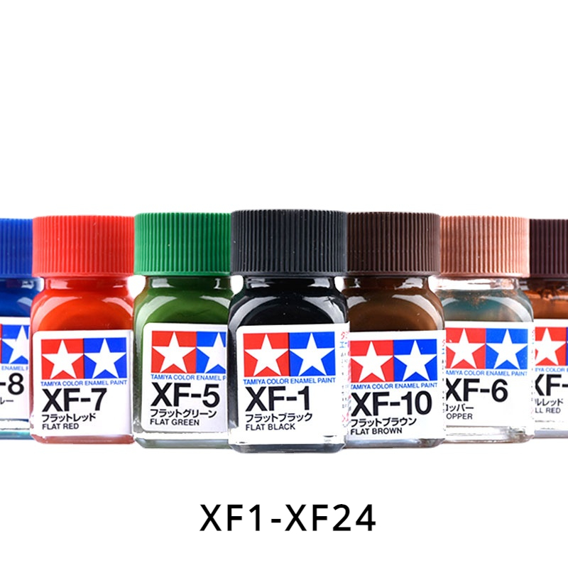 Tamiya Model Paint Set - สีทามิยะเคลือบสีแบน XF1-XF24 (10มล.)