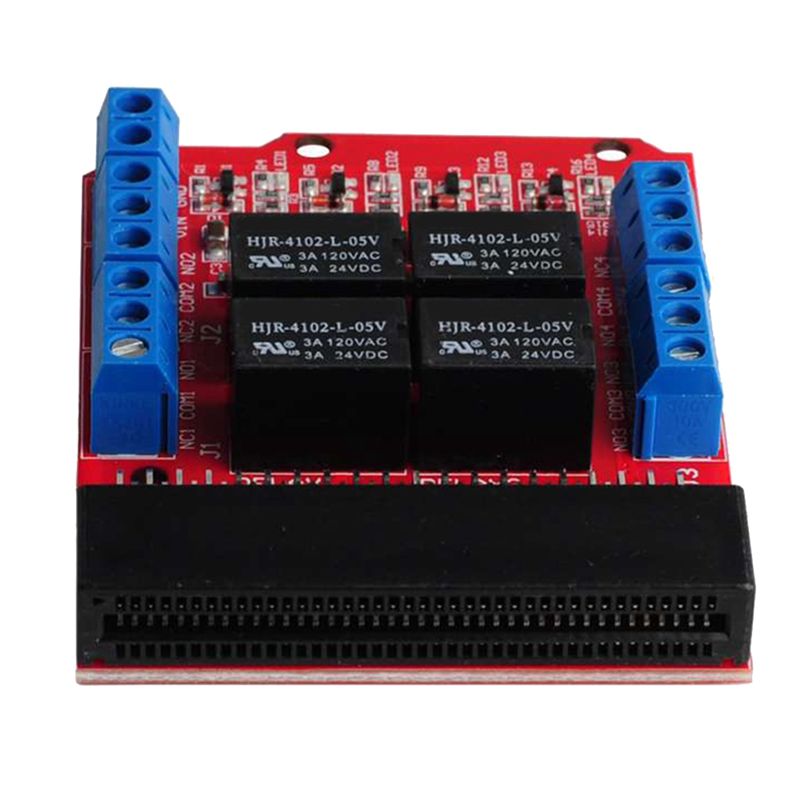 Kids Education Channel - โมดูลรีเลย์ 4 ช่อง A40I Microbit Shield