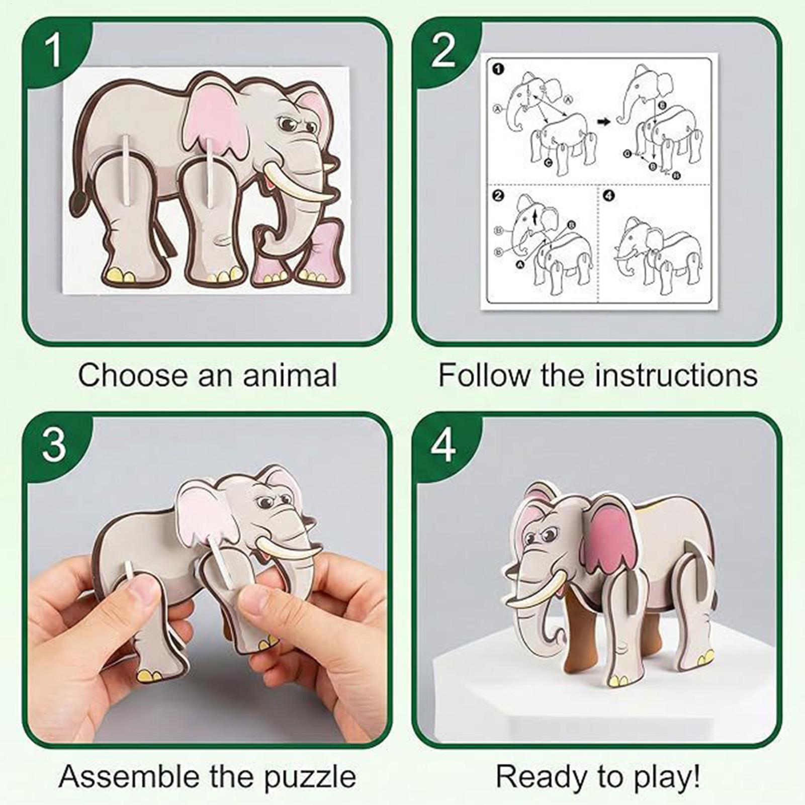 Kids Education Fun - ปริศนาการ์ตูน 3 มิติสำหรับเด็ก 7 รูปแบบ 3D