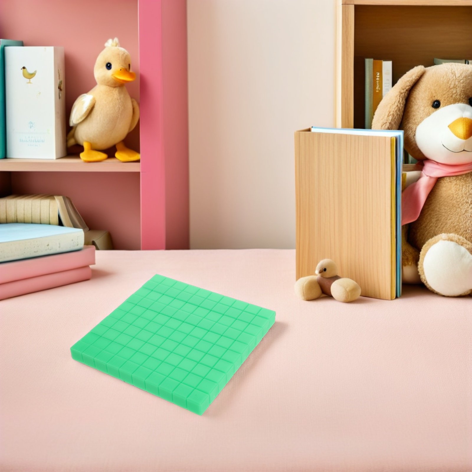 Math Manipulative Set - ชุดบล็อกเลขฐานสิบ 1 ชุด อุปกรณ์การเรียนคณิตศาสตร์ สีสันสดใส สำหรับห้องเรียน