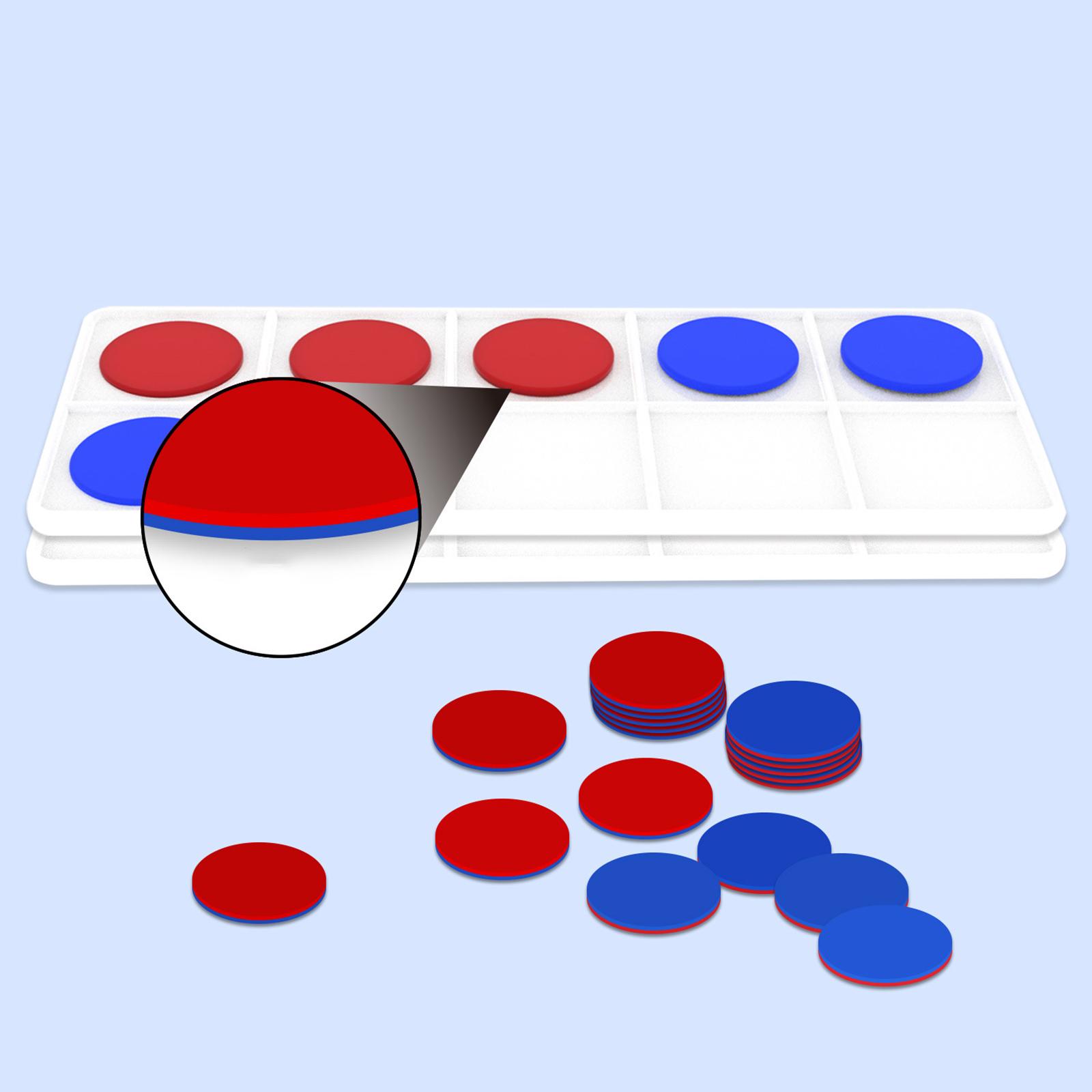 Math Manipulative Set - ชุดกรอบพลาสติก 10 ชิ้น สำหรับเกมคณิตศาสตร์ ตัวนับจำนวน ตัวช่วยฝึกคณิตศาสตร์