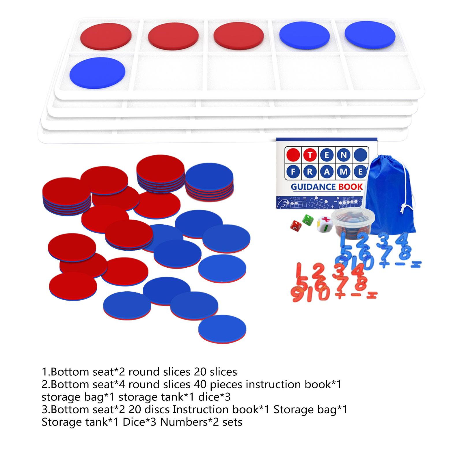 Math Manipulative Set - ชุดกรอบตัวเลขขนาดใหญ่ อุปกรณ์คณิตศาสตร์สำหรับการเรียนรู้คณิตศาสตร์เบื้องต้น ระดับอนุบาล