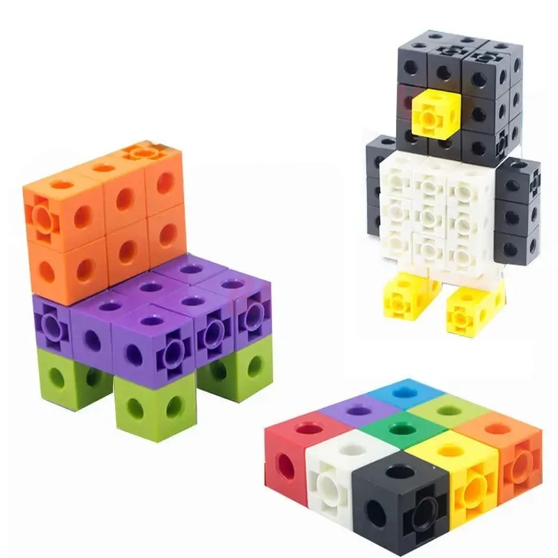 ชุดลูกบาศก์เชื่อมต่อ 100 ชิ้น  - Math Manipulative Set บทวิจารณ์และราคา