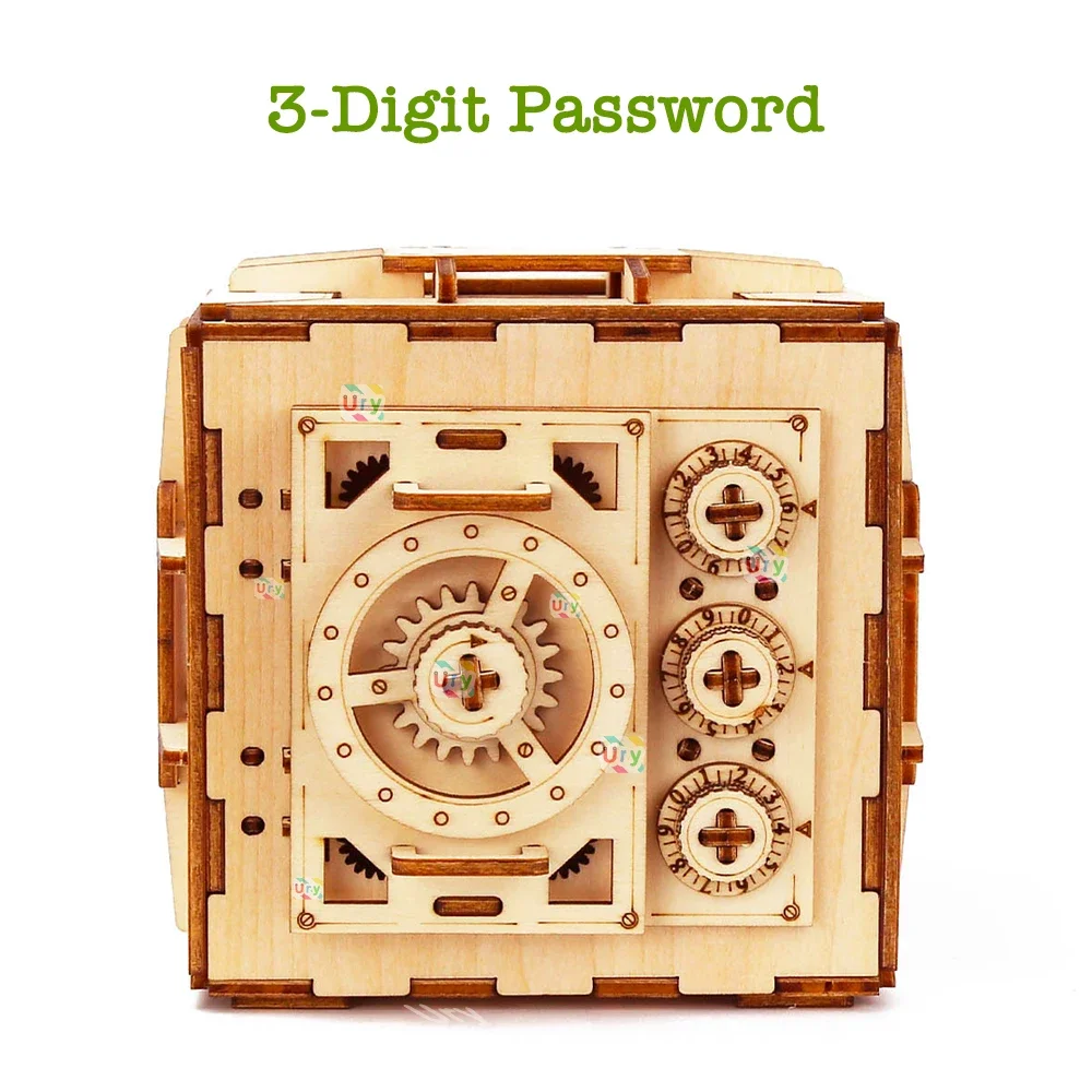 URY 3D ปริศนาไม้รหัสผ่านสมบัติ - Kids Education Money บทวิจารณ์และราคา