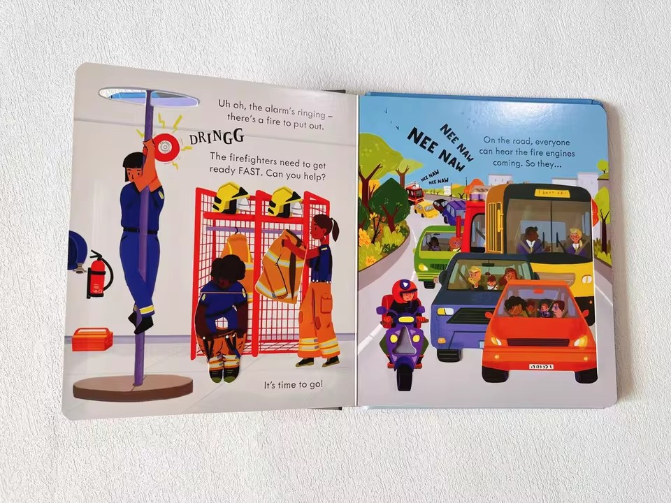 Usborne Peep Inside How A Fire - Kids Education Books บทวิจารณ์และราคา