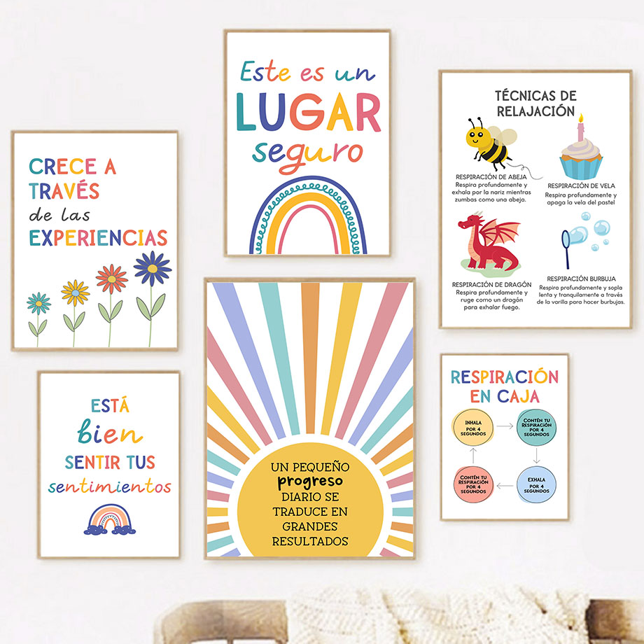 สโลแกนการศึกษาภาษาสเปนสายรุ้งซ - Kids No Education บทวิจารณ์และราคา