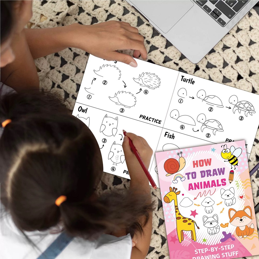 วิธีการวาดสมุดสเก็ตช์ภาพการ์ตู - Kids Education Fun บทวิจารณ์และราคา