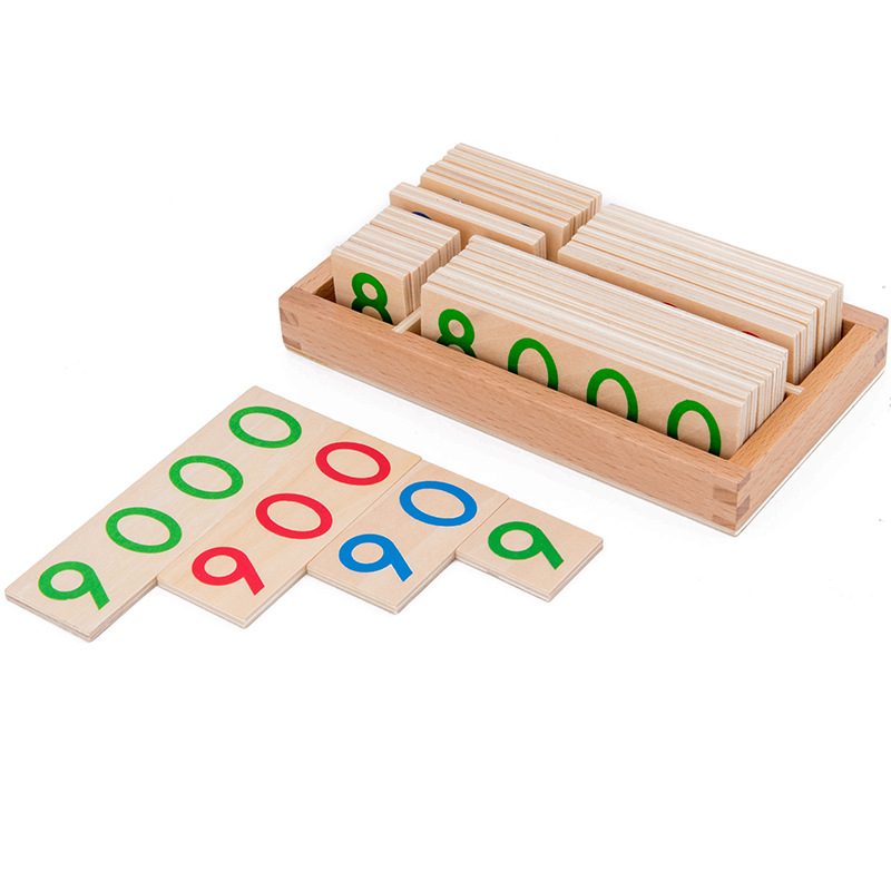 ไม้ตัวเลขการ์ด 1-9000 Montesso - Math Manipulative Set บทวิจารณ์และราคา
