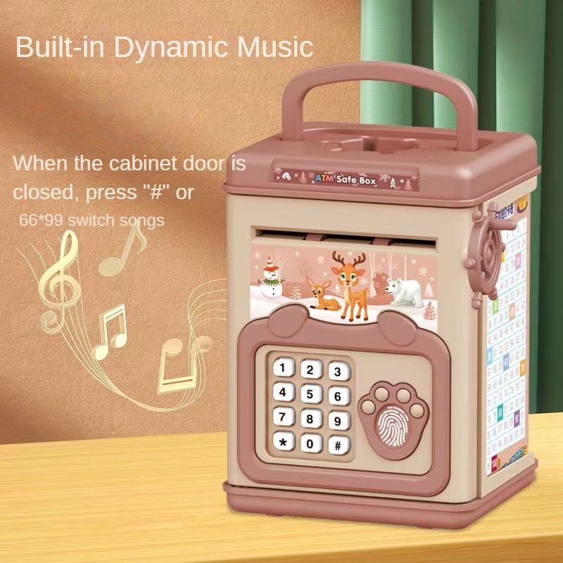 กล่องเงินลายนิ้วมือ Piggy Bank - Kids Education Money บทวิจารณ์และราคา