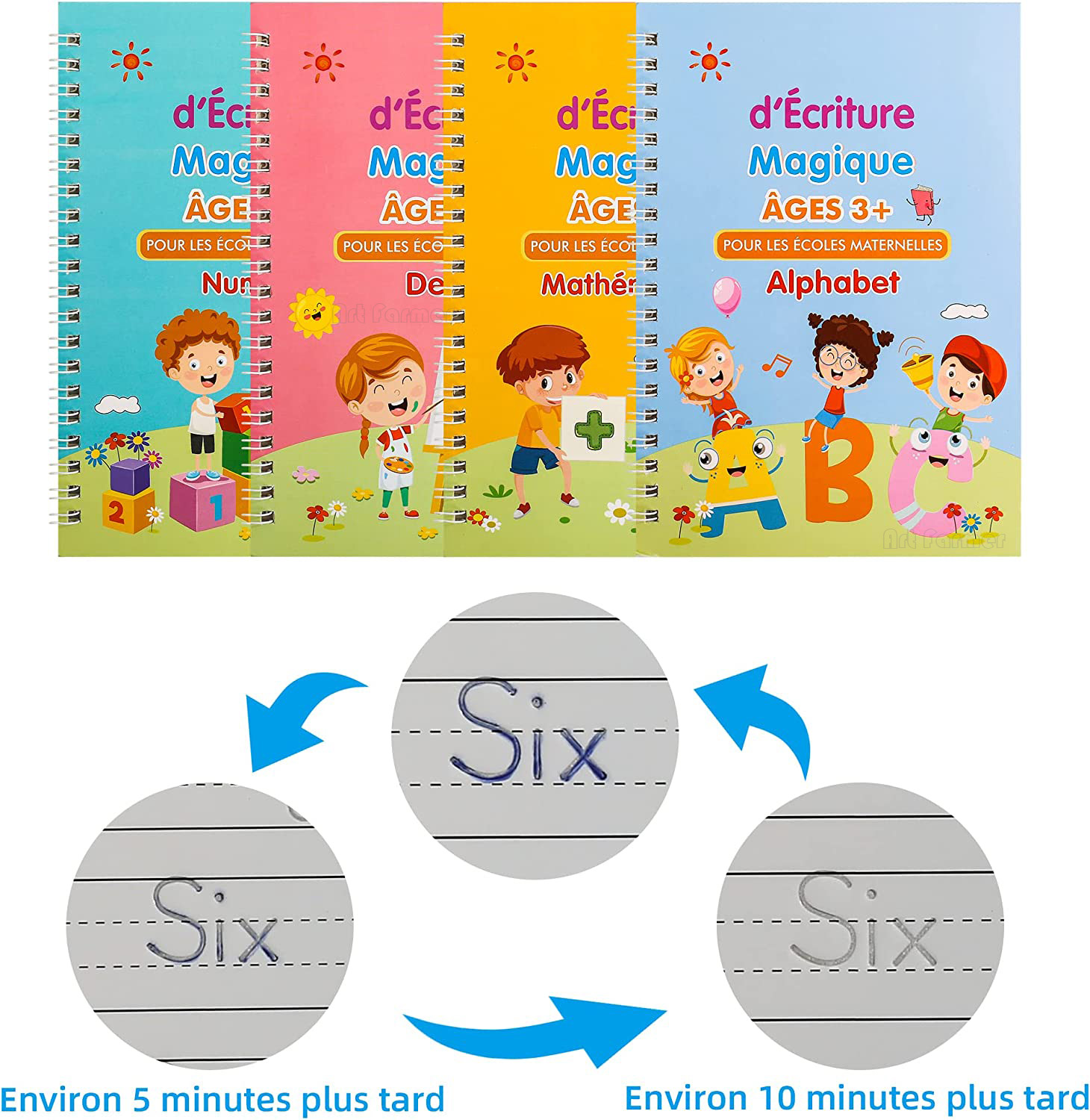 สมุดจดสำหรับเด็ก4เล่ม/ชุดสมุดบ - Math Manipulative Set บทวิจารณ์และราคา