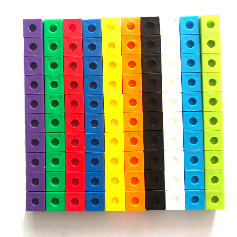 ชุดลูกบาศก์เชื่อมต่อ 100 ชิ้น  - Math Manipulative Set บทวิจารณ์และราคา