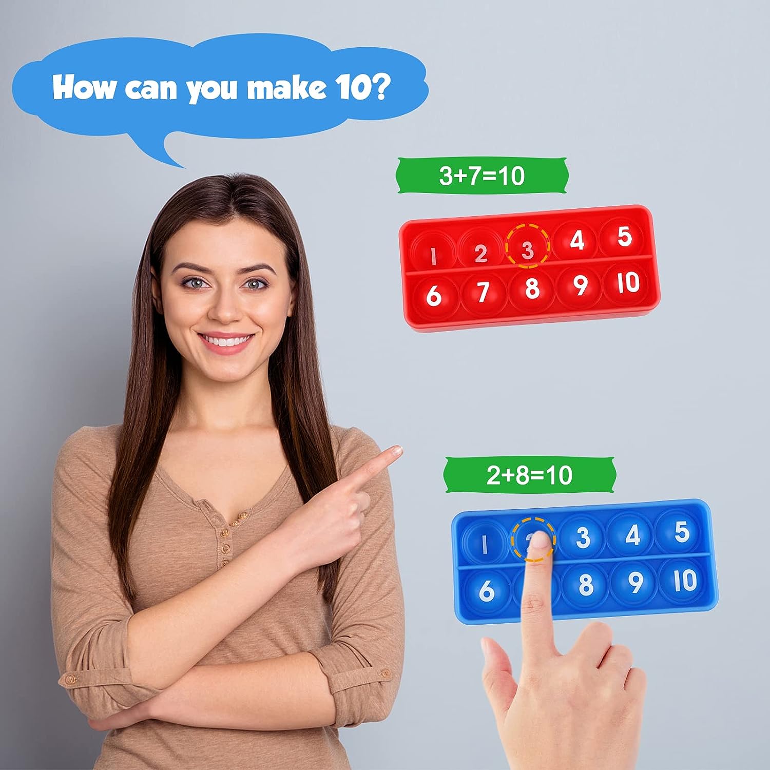 สิบเฟรมเกมคณิตศาสตร์ของเล่นสํา - Math Manipulative Set บทวิจารณ์และราคา
