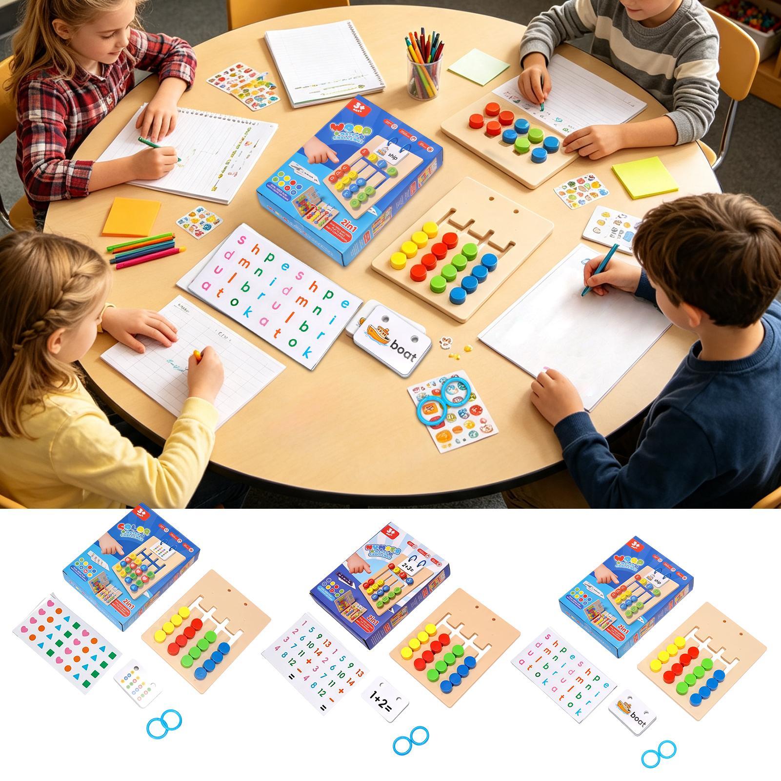 เกมสะกดคำ 2-in-1 ของเล่นไม้เสร - Kids Educational Game 2 บทวิจารณ์และราคา