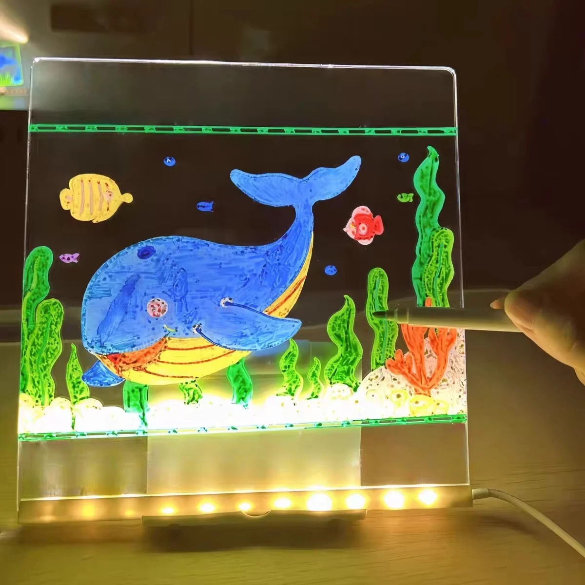 กระดานวาดภาพเด็ก Magic Glow: แ - Kids Education Fun บทวิจารณ์และราคา