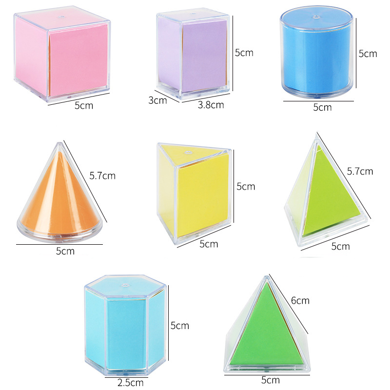 ชุดเรขาคณิต 3 มิติแบบโปร่งใส 8 - Math Manipulative Set บทวิจารณ์และราคา