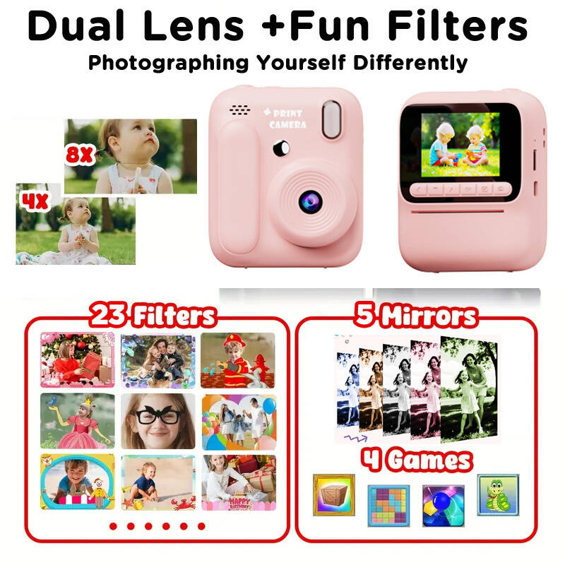 เด็กการพิมพ์สีทันทีกล้อง 1080P - Kids Education Music บทวิจารณ์และราคา
