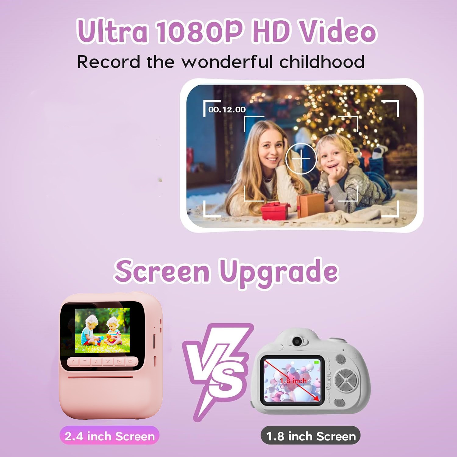 เด็กการพิมพ์สีทันทีกล้อง 1080P - Kids Education Music บทวิจารณ์และราคา