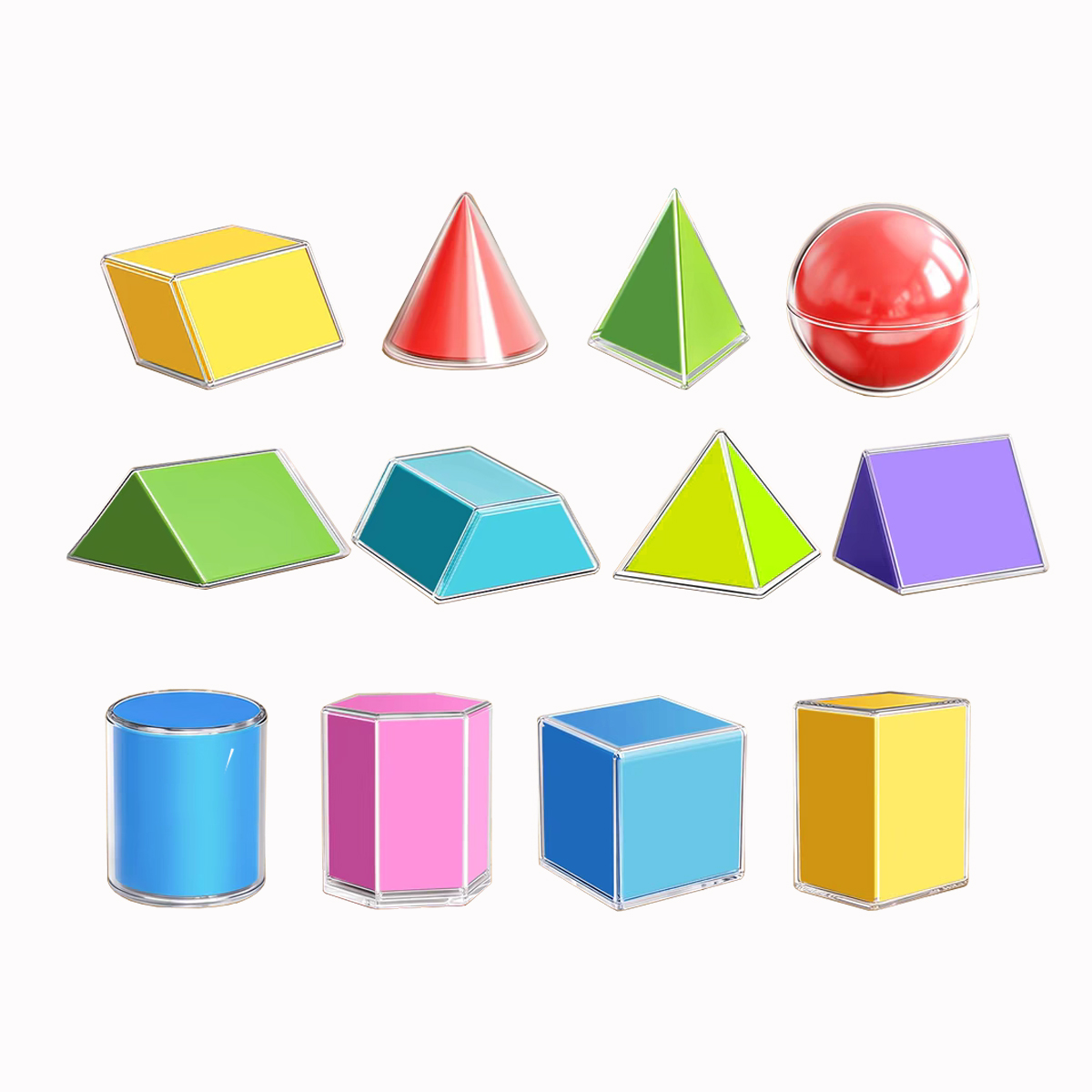 12/16/20 ชุดสาธิตเรขาคณิต แบบจ - Math Manipulative Set บทวิจารณ์และราคา
