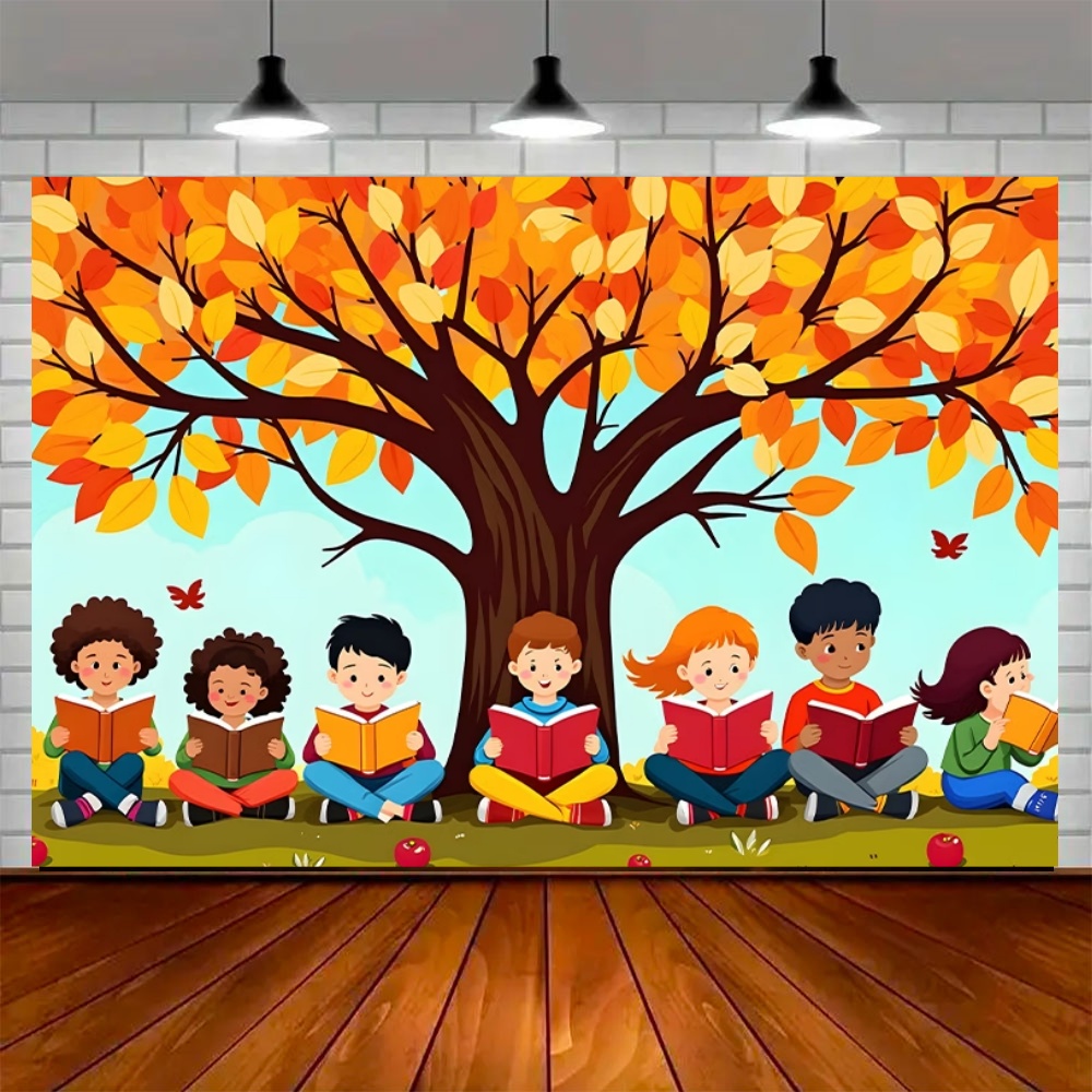 ฉากหลังตกแต่งงานปาร์ตี้วันอ่าน - Kids Education Background บทวิจารณ์และราคา