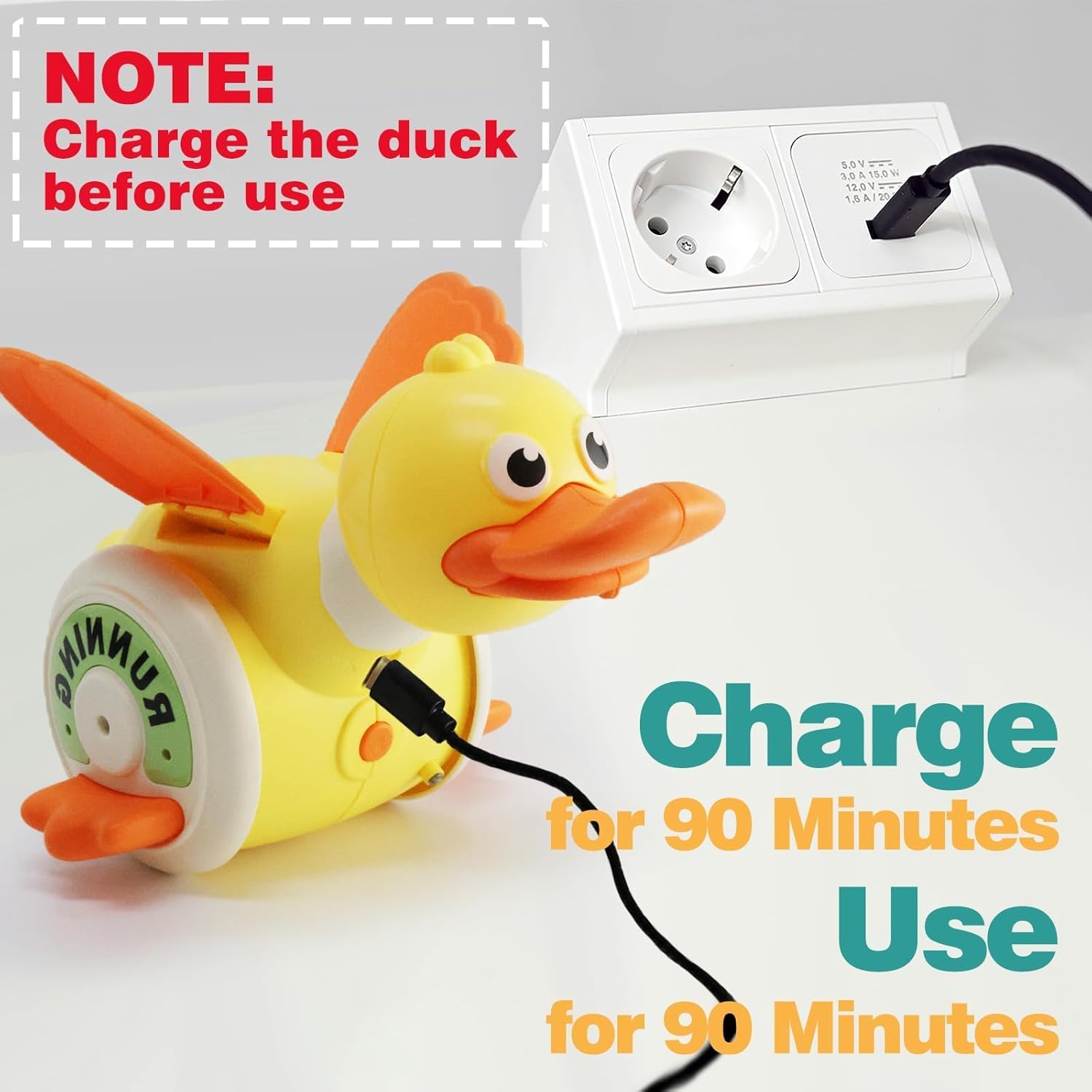 เด็กไฟฟ้าหมุนเป็ดจําลอง Foragi - Kids Education Music บทวิจารณ์และราคา