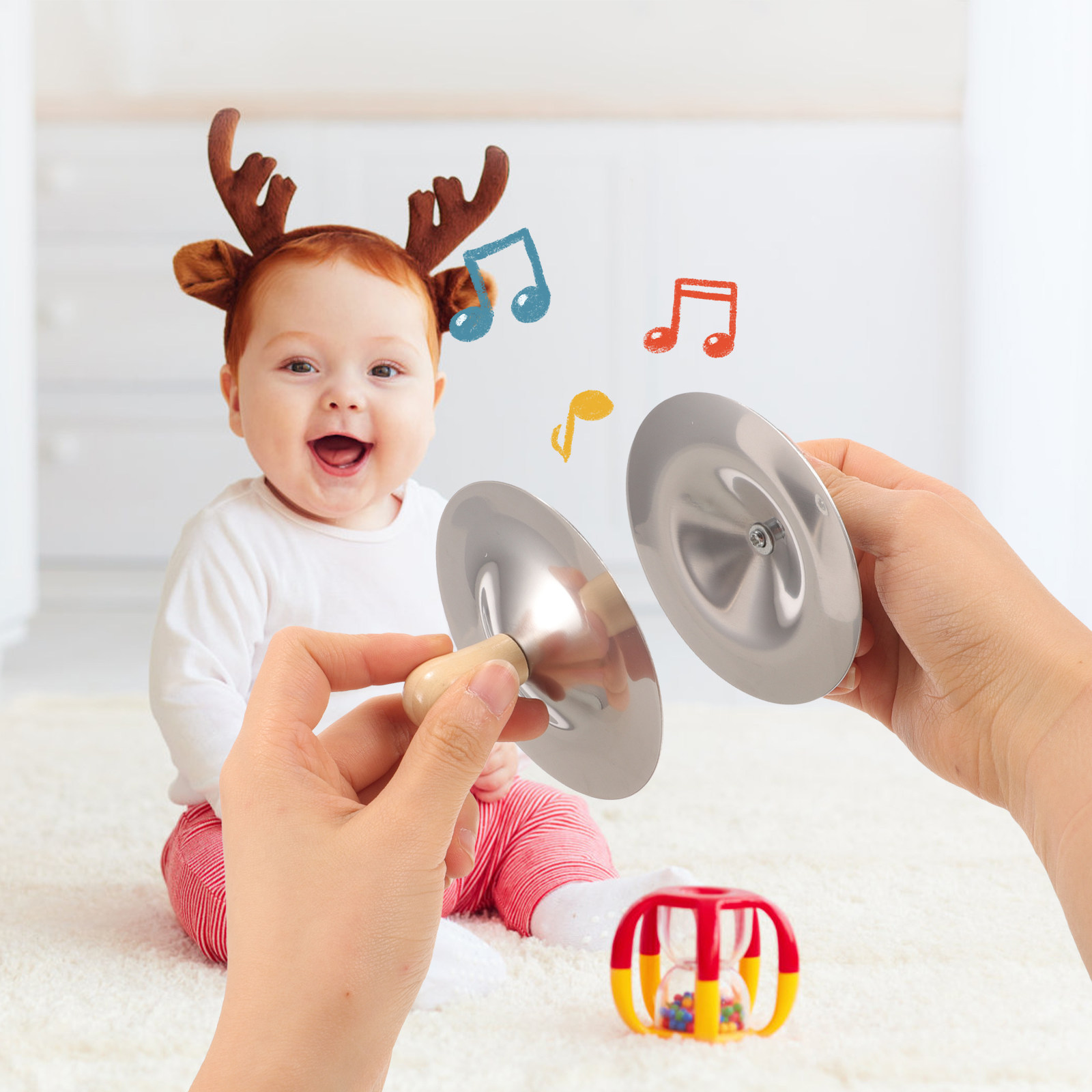 2 ชิ้น ไซม์บัลขนาดเล็กสำหรับเด - Kids Education Music บทวิจารณ์และราคา