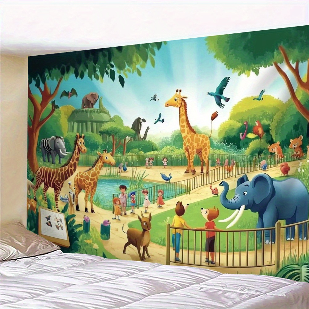 1 ชิ้น ผ้าแขวนผนังลายการ์ตูนสั - Kids Education Background บทวิจารณ์และราคา