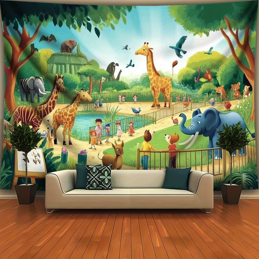 1 ชิ้น ผ้าแขวนผนังลายการ์ตูนสั - Kids Education Background บทวิจารณ์และราคา
